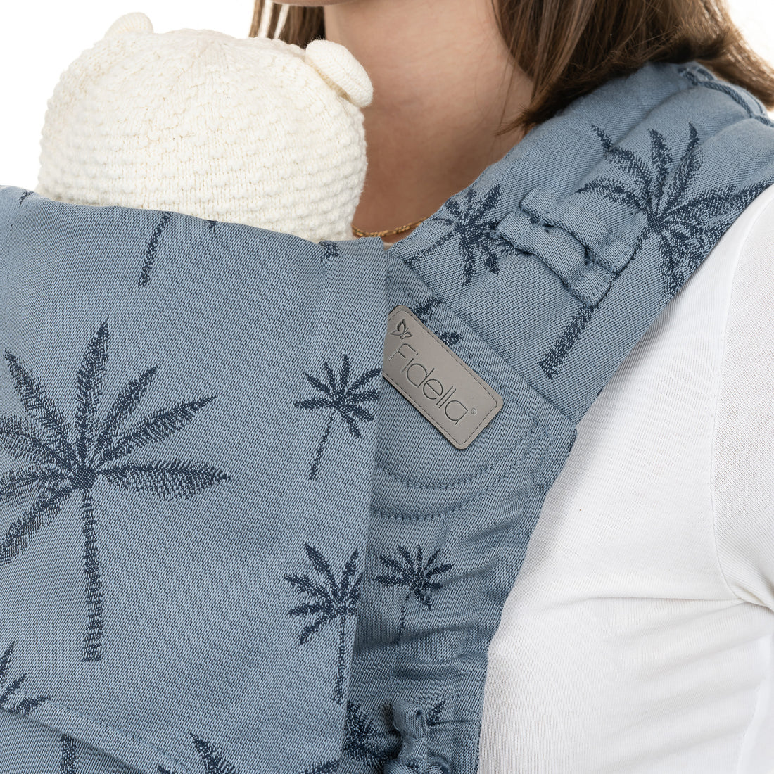 Fidella FLYCLICK Baby - Palm Trees - dove blue Fidella
