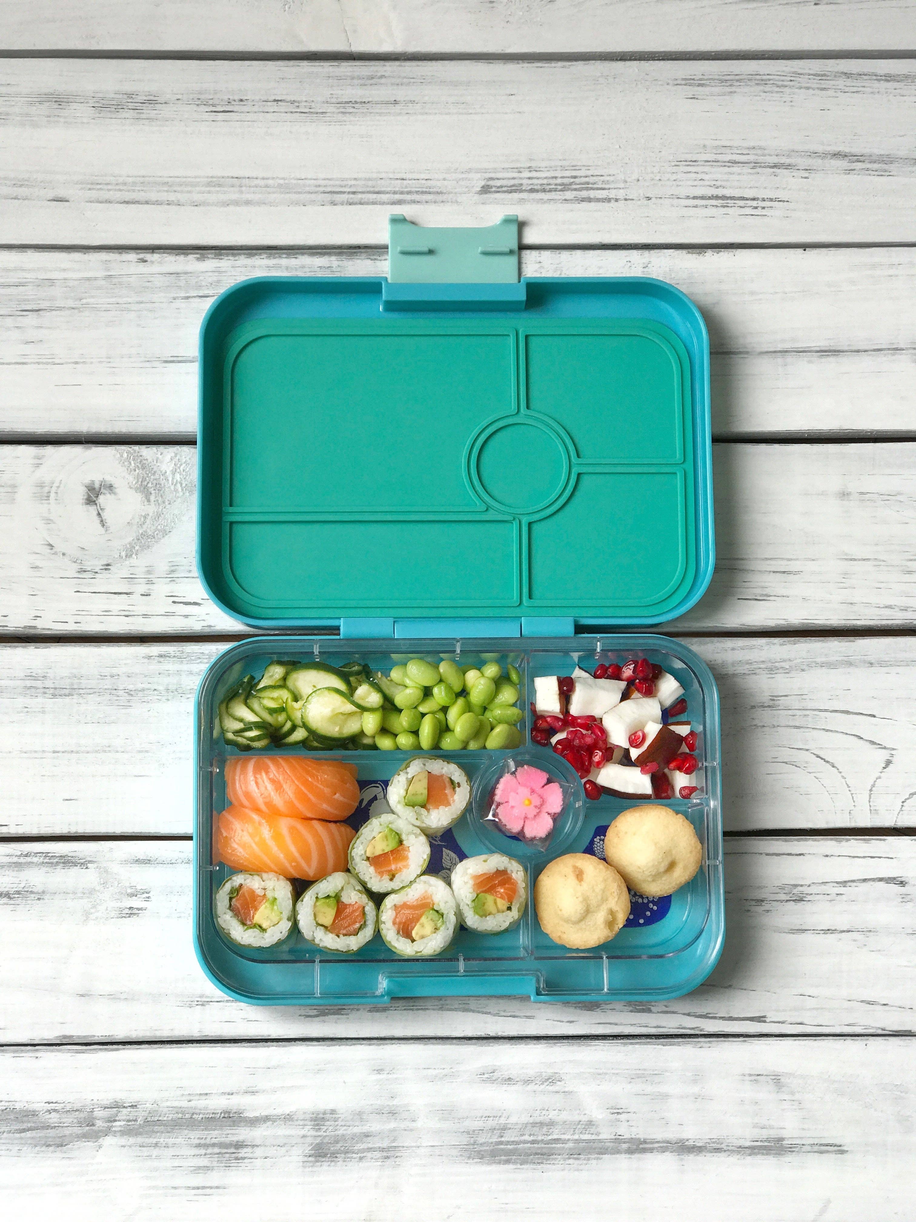 Yumbox Tapas XL Bentobox auslaufsicher mit 5 Unterteilungen – Antibes Blau, 5Fächer Yumbox