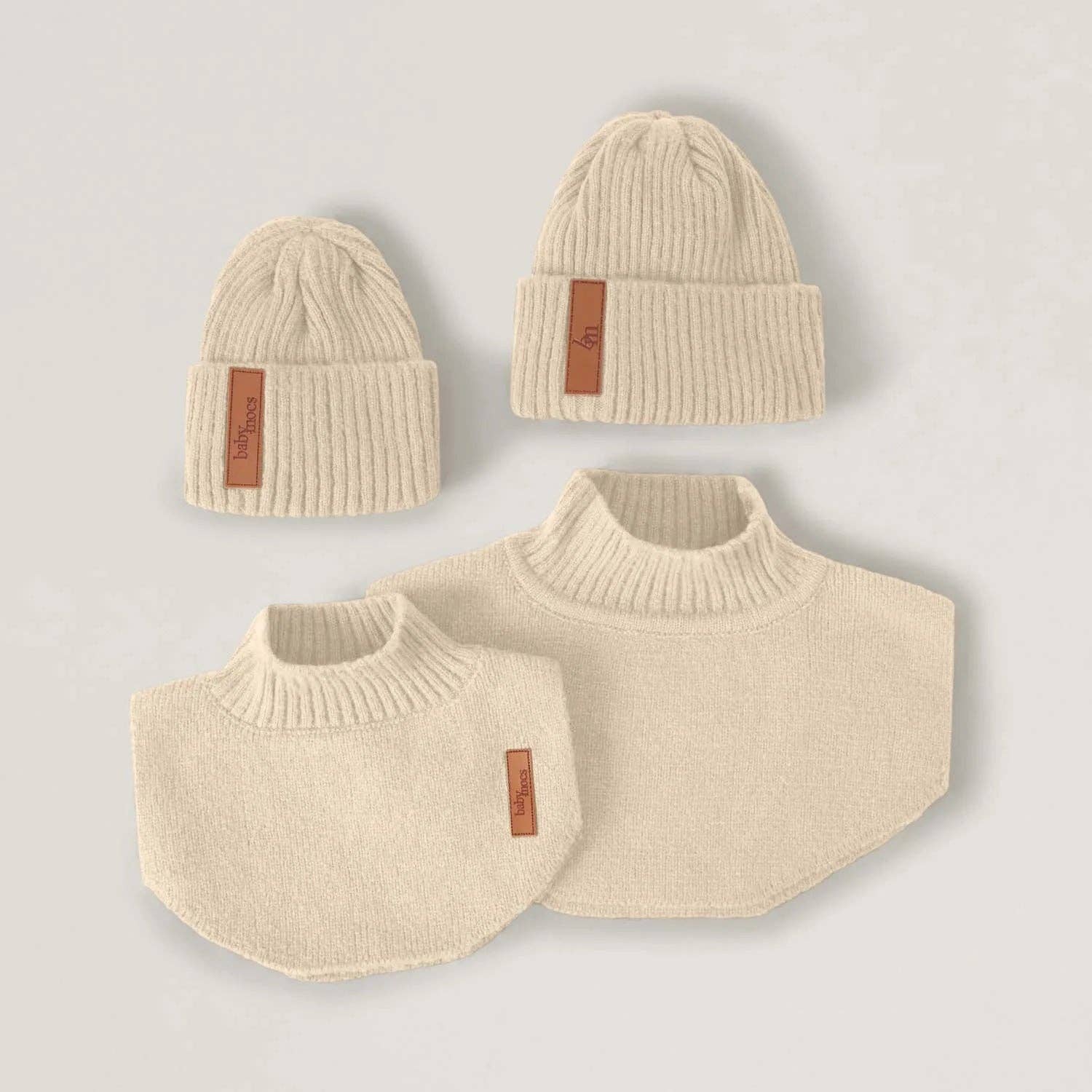 Halsschmeichler aus Bio-Baumwolle Kind - beige BabyMocs