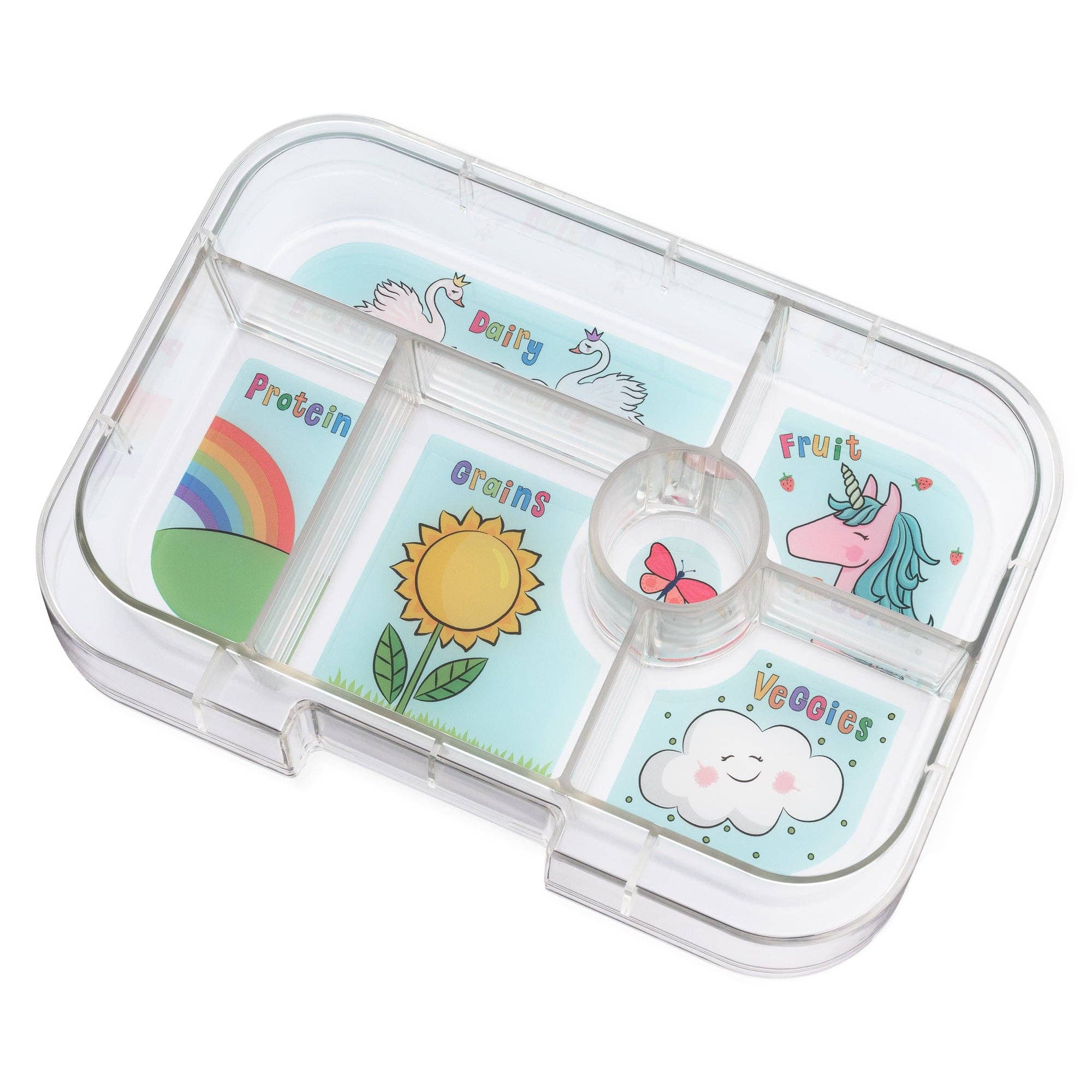Auslaufsichere Bento-Lunchbox für Kinder - Yumbox Lavande Lila (Einhorn) - Original (M) Yumbox
