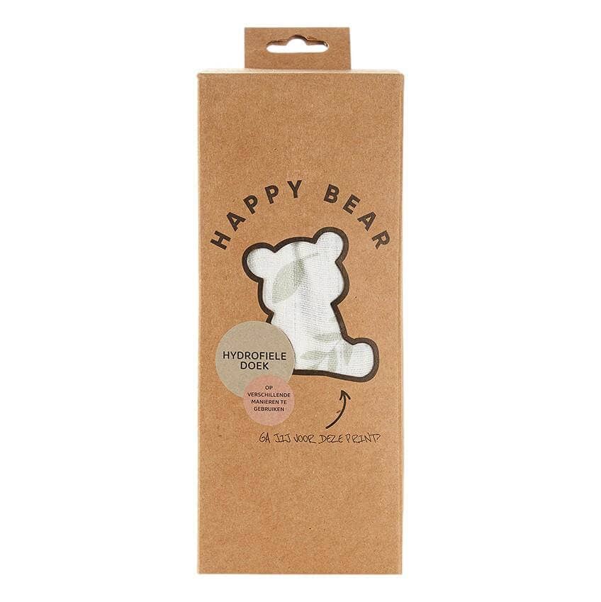 Happy Bear Wickeltuch - hydrophiles Tuch | 120x120cm | Botanical HappyBear Diapers