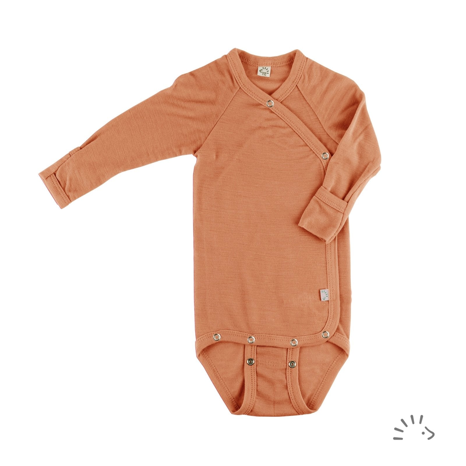 iobio by popolini Wickel-Body langarm - Cinnamon Popolini
