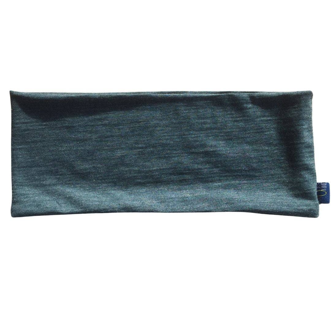 Stirnband schiefer, Merinowolle & Tencel (bio/Bluesign): L Glückskind