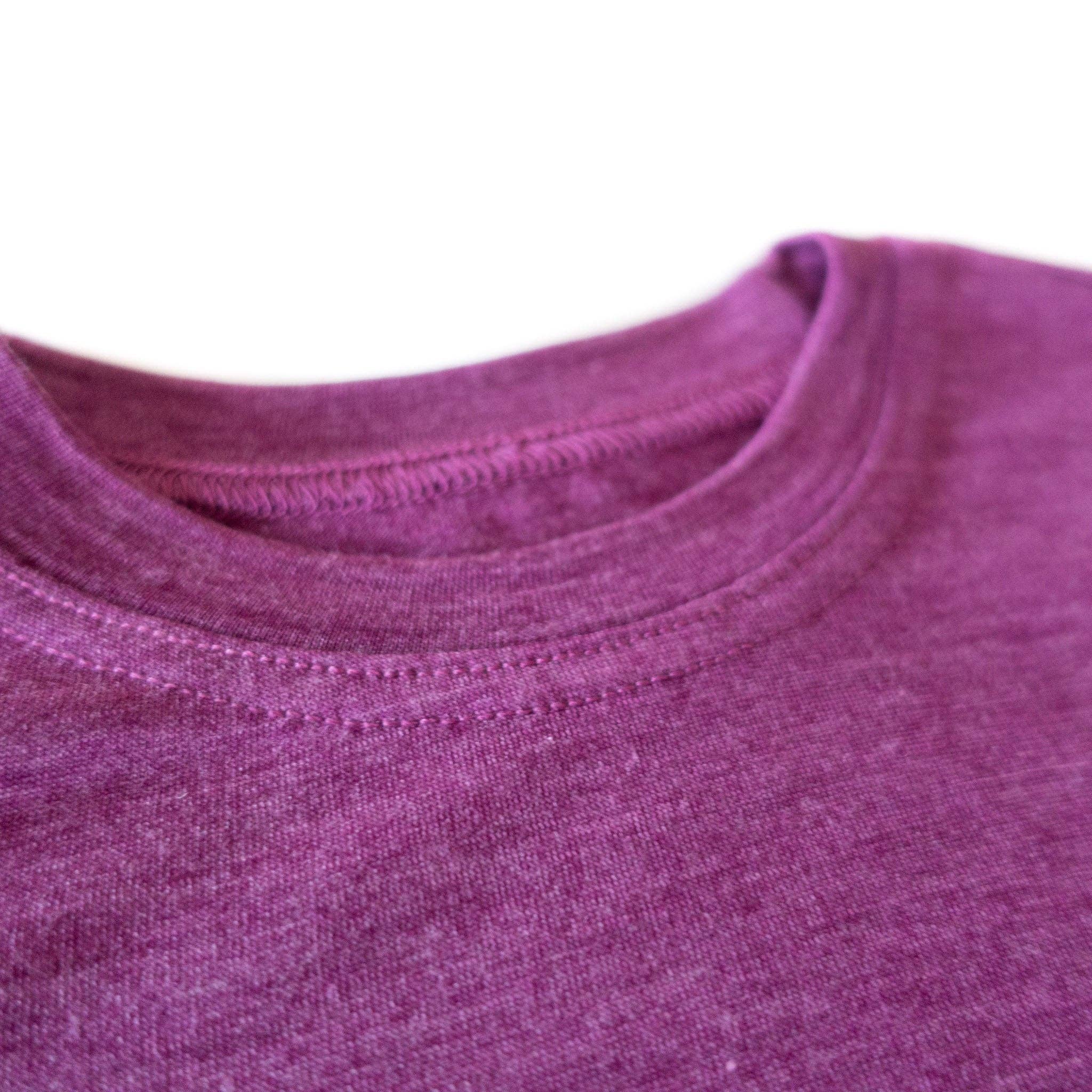 Shirt zwetschke Libelle, Merinowolle & Seide (bio/GOTS): 134-140 Glückskind