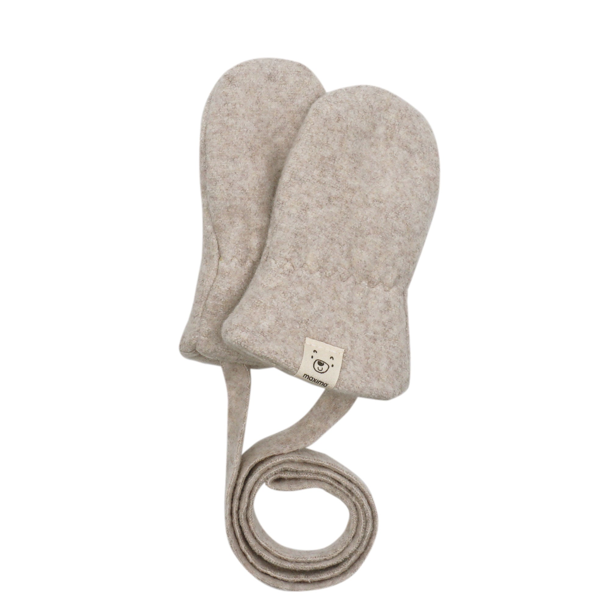 Maximo Baby-Fausthandschuhe Baumwolle - hellbraunmeliert maximo