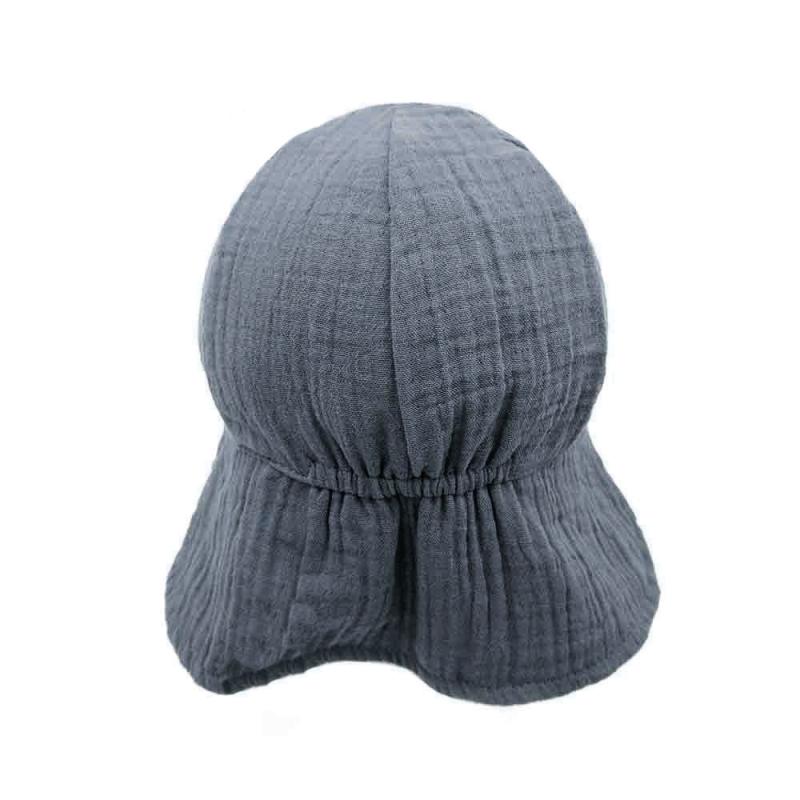 Maximo Musselinmütze mit Nackenschutz - flint stone maximo