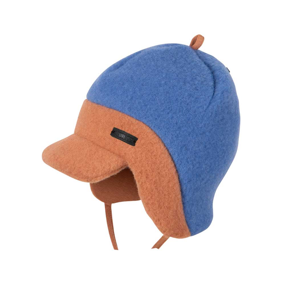 PurePure Binde-Schirmmütze Fleece - blue-mocha purepure