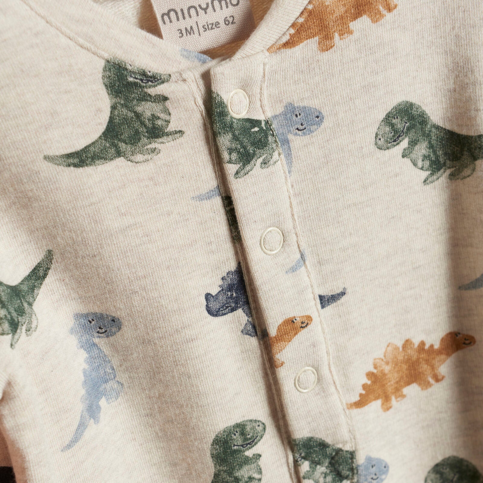 Minymo - Jumpsuit / Pyjama aus Bambus-Sweat - Dinos Minymo