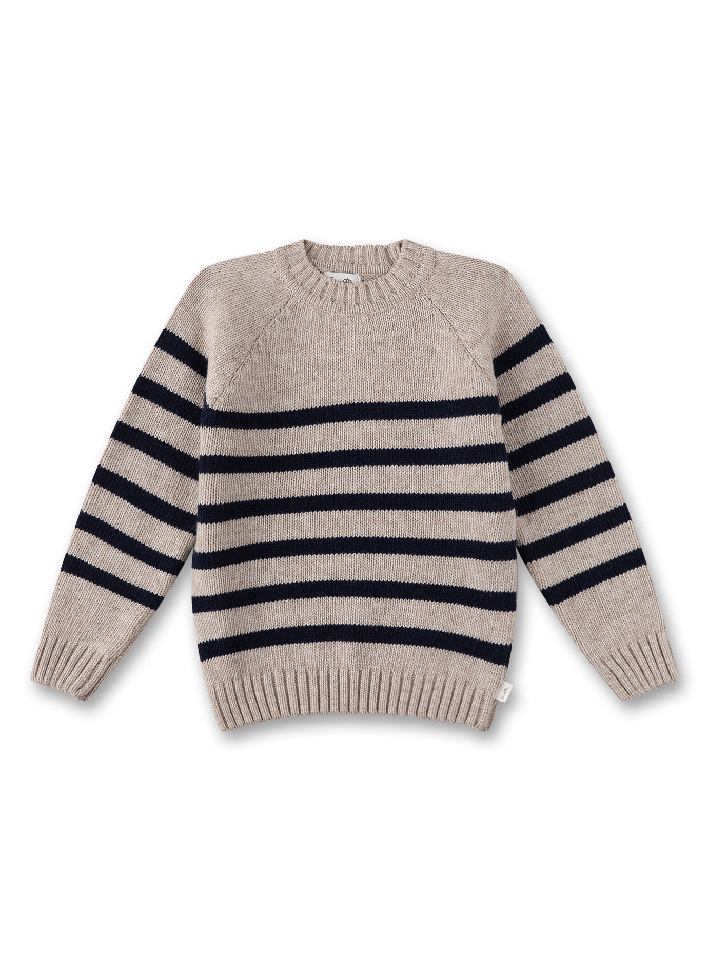 Sanetta Jumper / Pullover - beige gestreift Sanetta