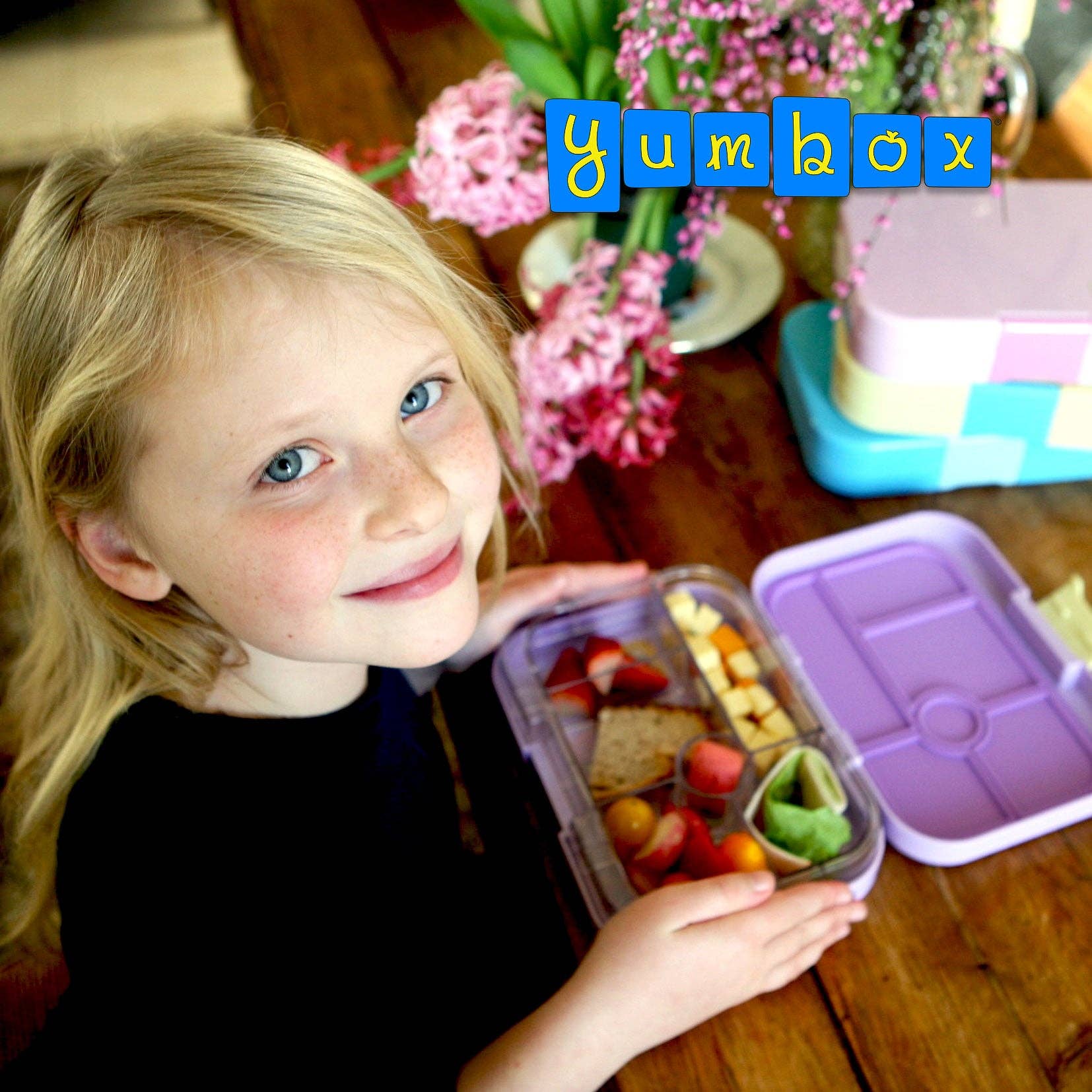 Auslaufsichere Bento-Lunchbox für Kinder - Yumbox Lavande Lila (Einhorn) - Original (M) Yumbox