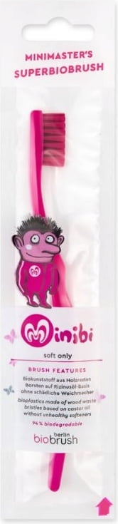 Kinderzahnbürste HydroPhil rot Pink berlin biobrush