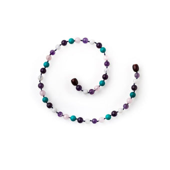 Kinder Bernstein-Kette 32cm Einklang novavida