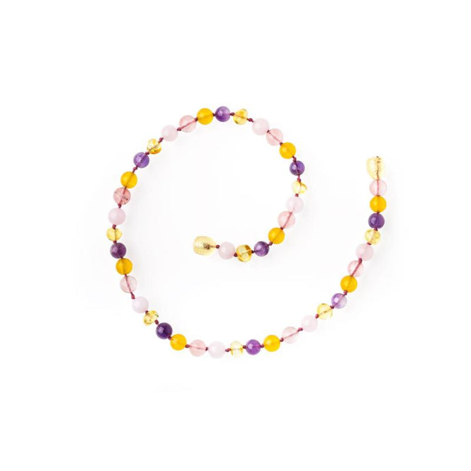 Kinder Bernstein-Kette 32cm Schutz novavida
