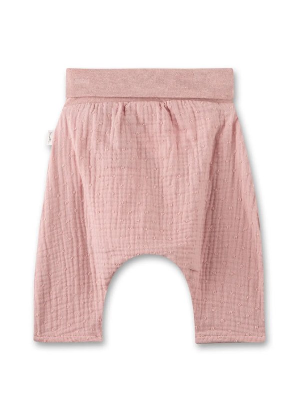 Sanetta Musselin Baby-Hosen - rosa Sanetta