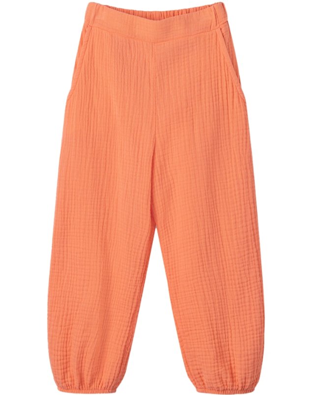 Sanetta Musselin Hose - orange Sanetta