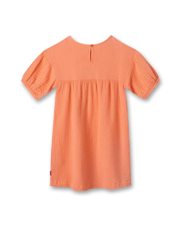 Sanetta Musselin Kleidchen - orange Sanetta