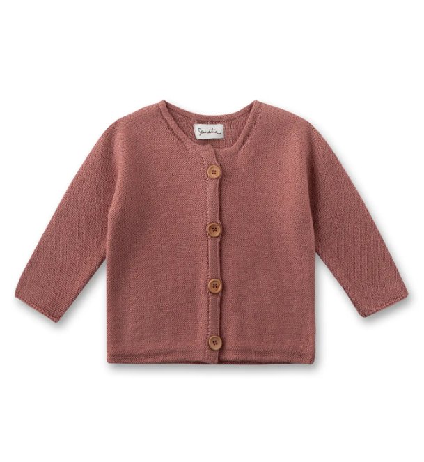 Sanetta Baby-Strickjacke aus Wolle - rosa - Familienbande - Sanetta