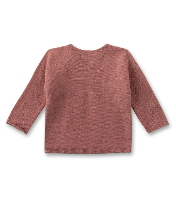 Sanetta Baby-Strickjacke aus Wolle - rosa