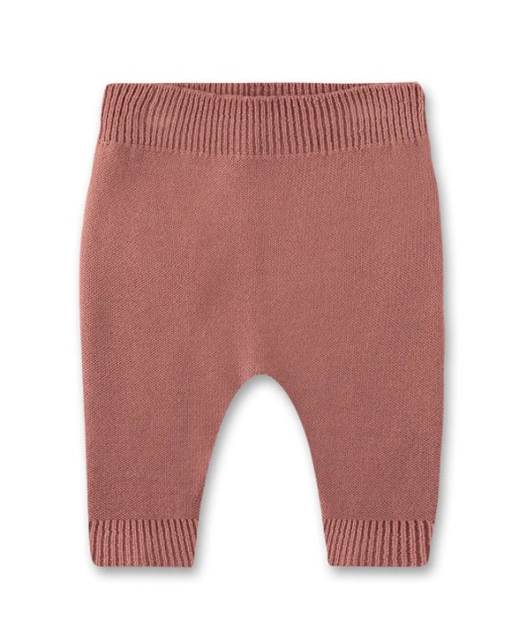 Sanetta Baby-Strickhose aus Wolle - rosa - Familienbande - Sanetta