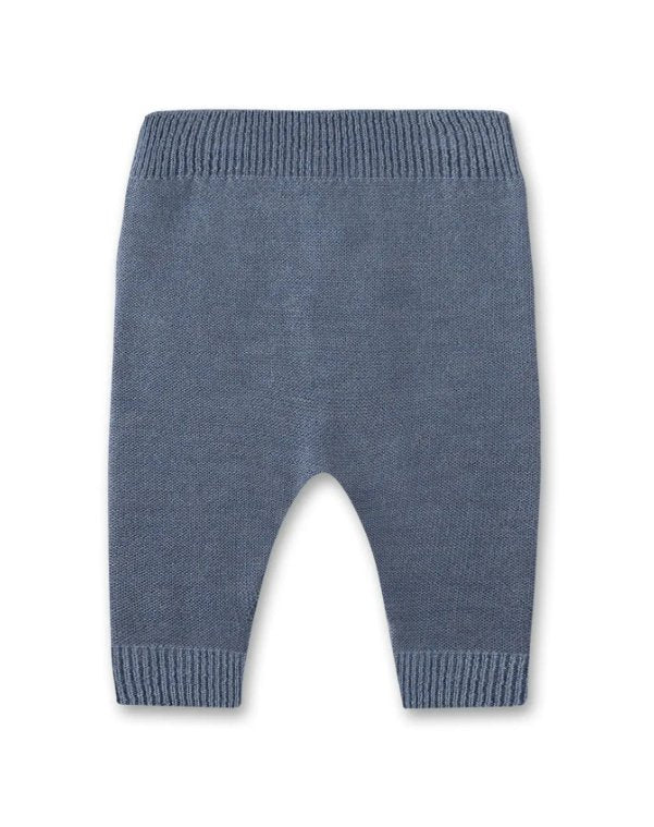 Sanetta Baby-Strickhose aus Wolle - blau Sanetta