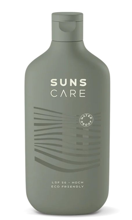 Suns Care "50 Waterproof" Sonnencreme - 180ml - Familienbande - Suns Care