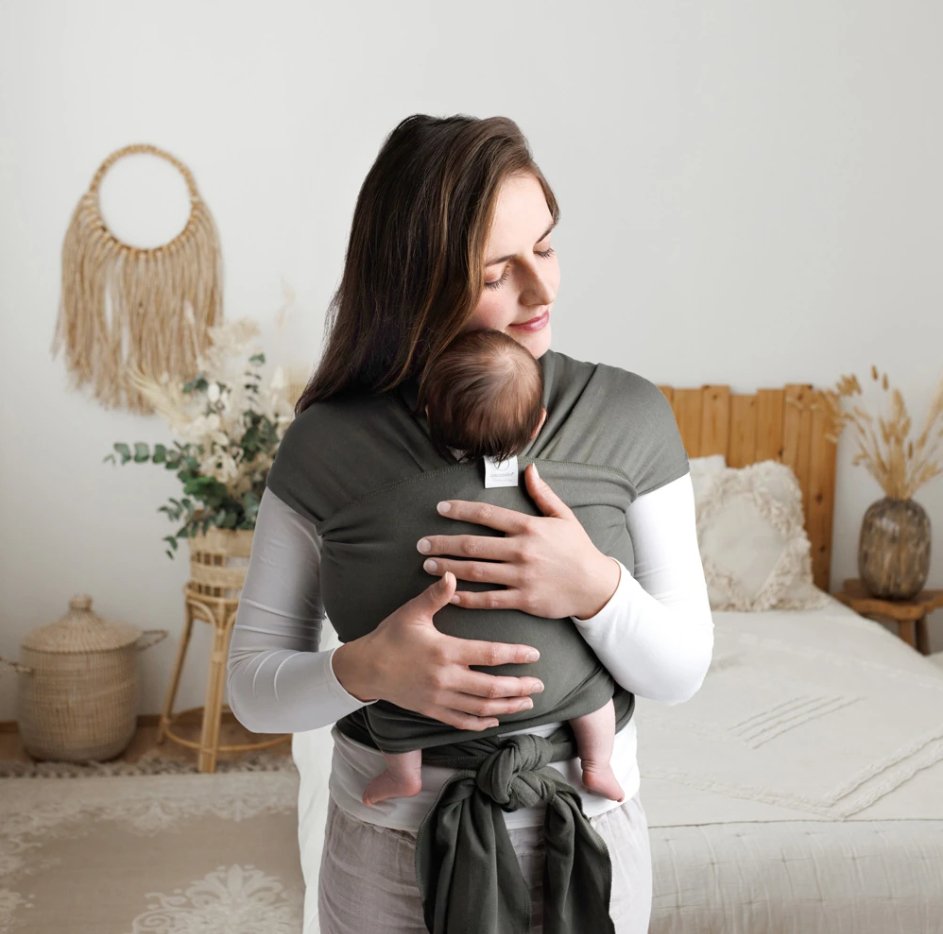 cocoome elastisches Tragtuch Frühgeborene - Preemie Khaki cocoome