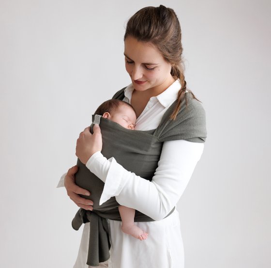 cocoome elastisches Tragtuch Frühgeborene - Preemie Khaki cocoome