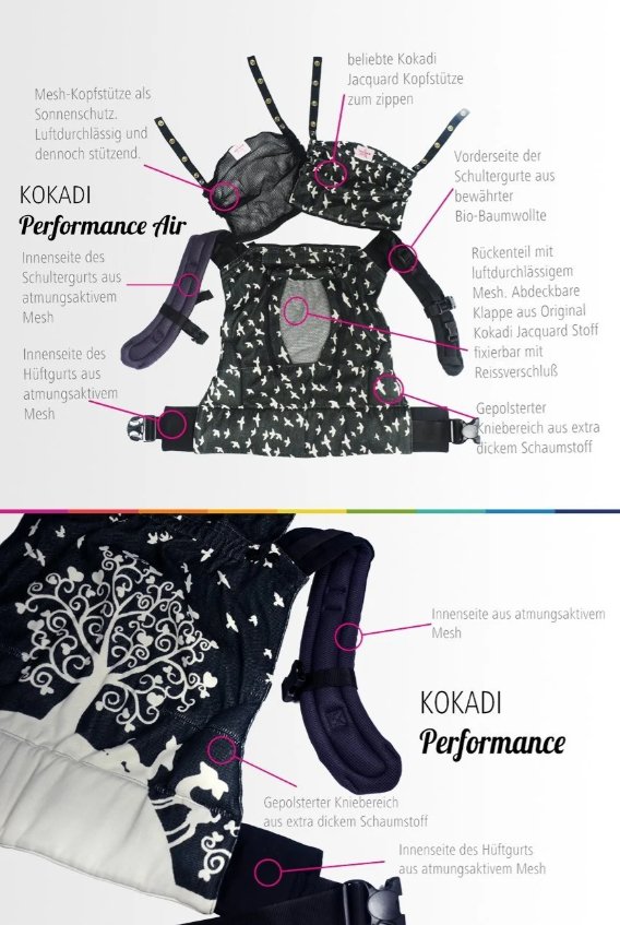 Kokadi Babytrage Flip Performance Air Heart2Heart Stone - Kleinkind XL kokadi