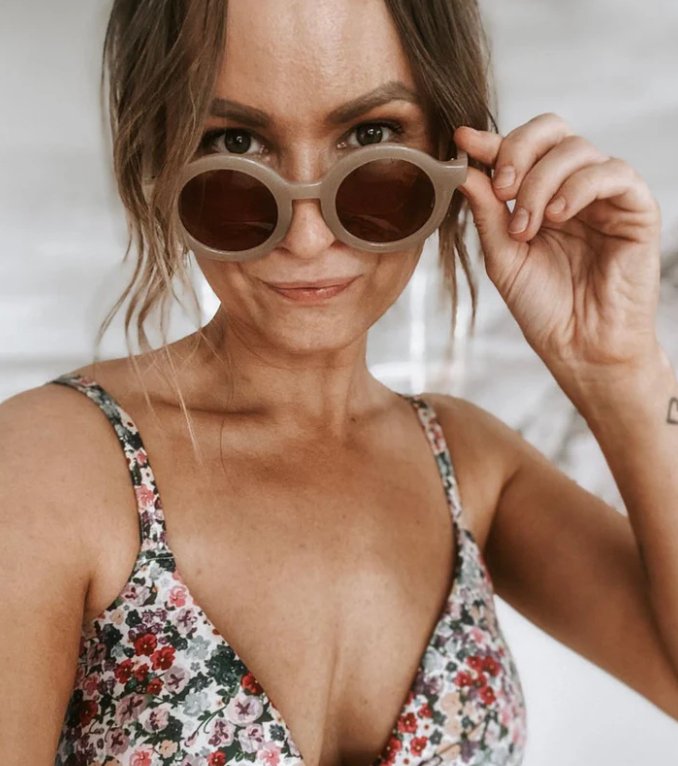 Sonnenbrille BabyMocs Erwachsene - Rund gelb BabyMocs