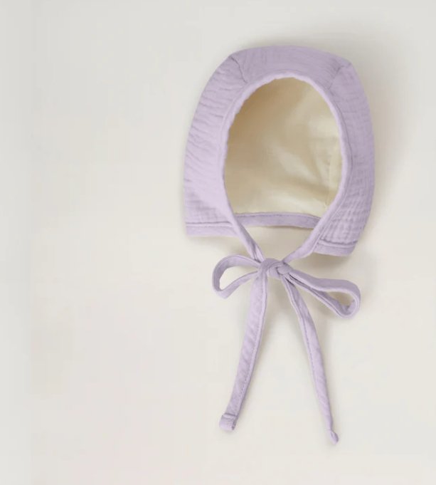 BabyMocs Musslin Hütchen - violett BabyMocs
