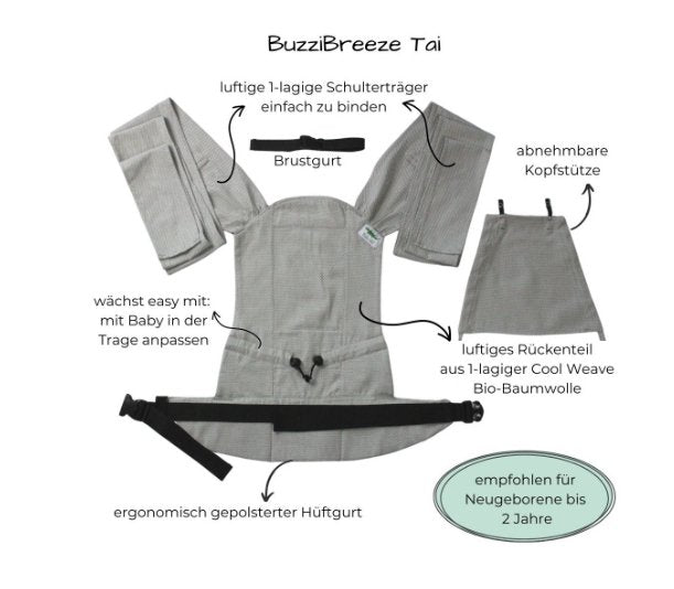 Buzzidil BuzziBreeze Tai Sommertrage - Pacific Buzzidil