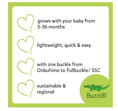 Buzzibu Babytrage - Pacific Buzzidil