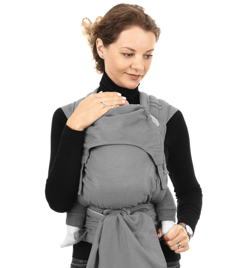 Fidella FLYCLICK - Chevron - hellgrau- Baby Fidella