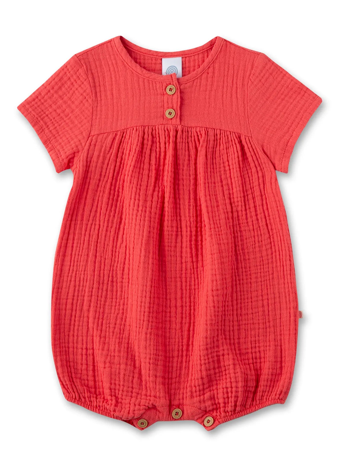 Sanetta Musselin Baby-Overall - rot Sanetta