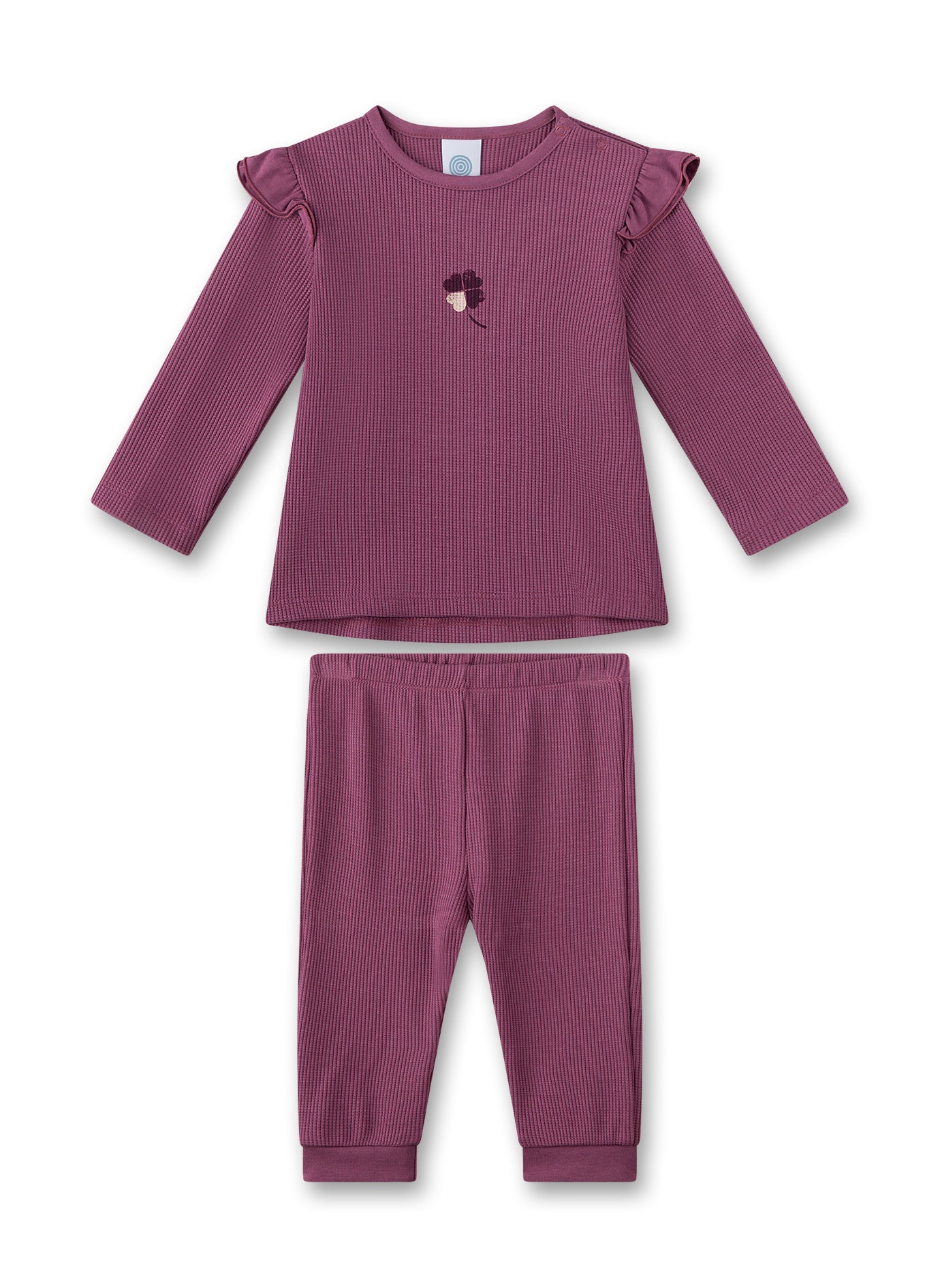 Bambus Baumwoll Pyjama Sanetta - violett Sanetta