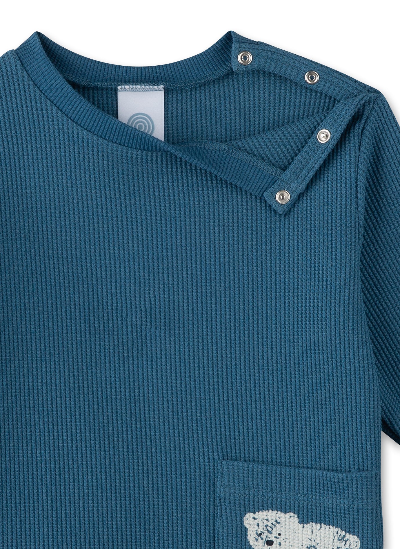 Bambus Baumwoll Pyjama Sanetta - blau Sanetta