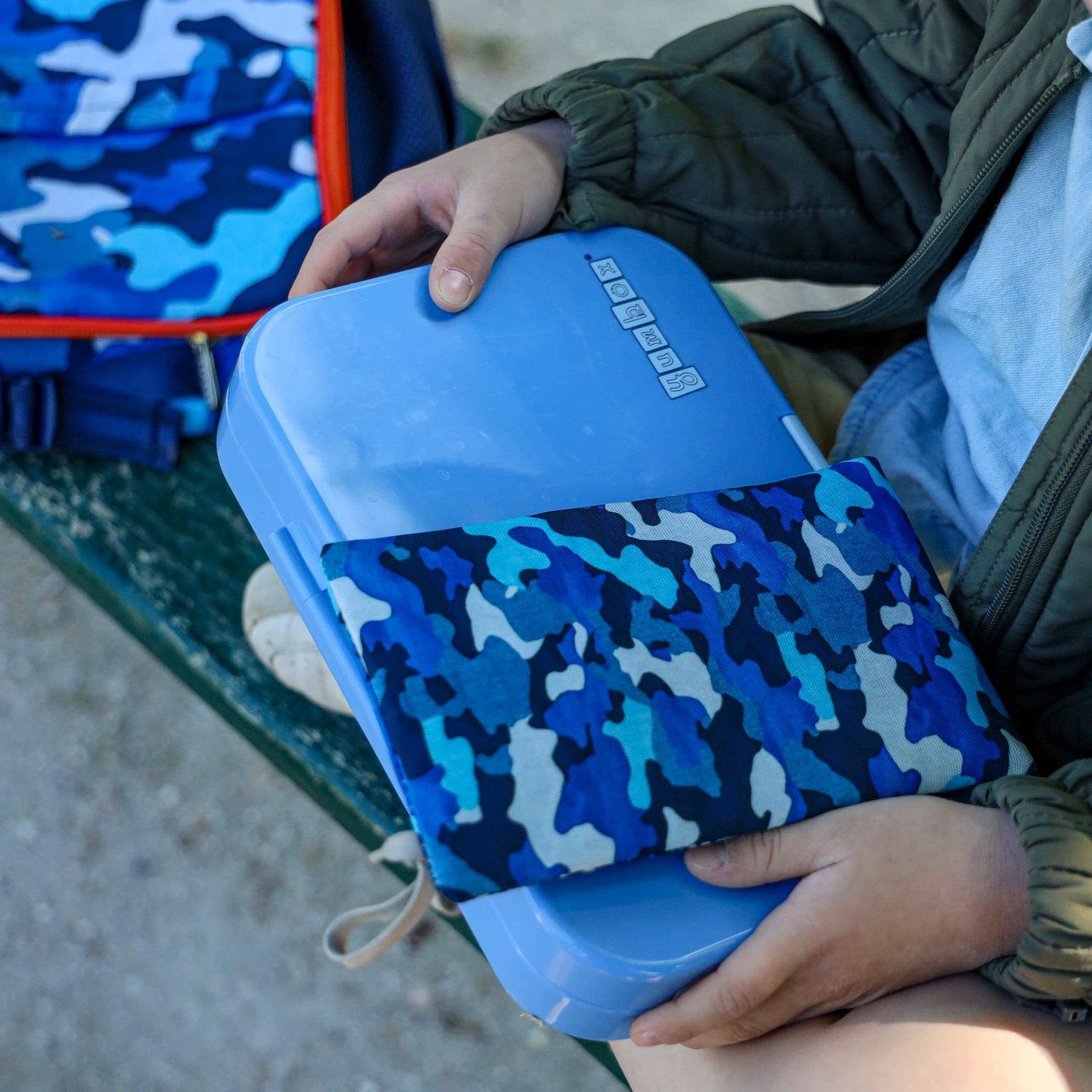 Gel-Eisbeutel in Stoffhüllen 2er-Pack - Haie & Tarnung Yumbox