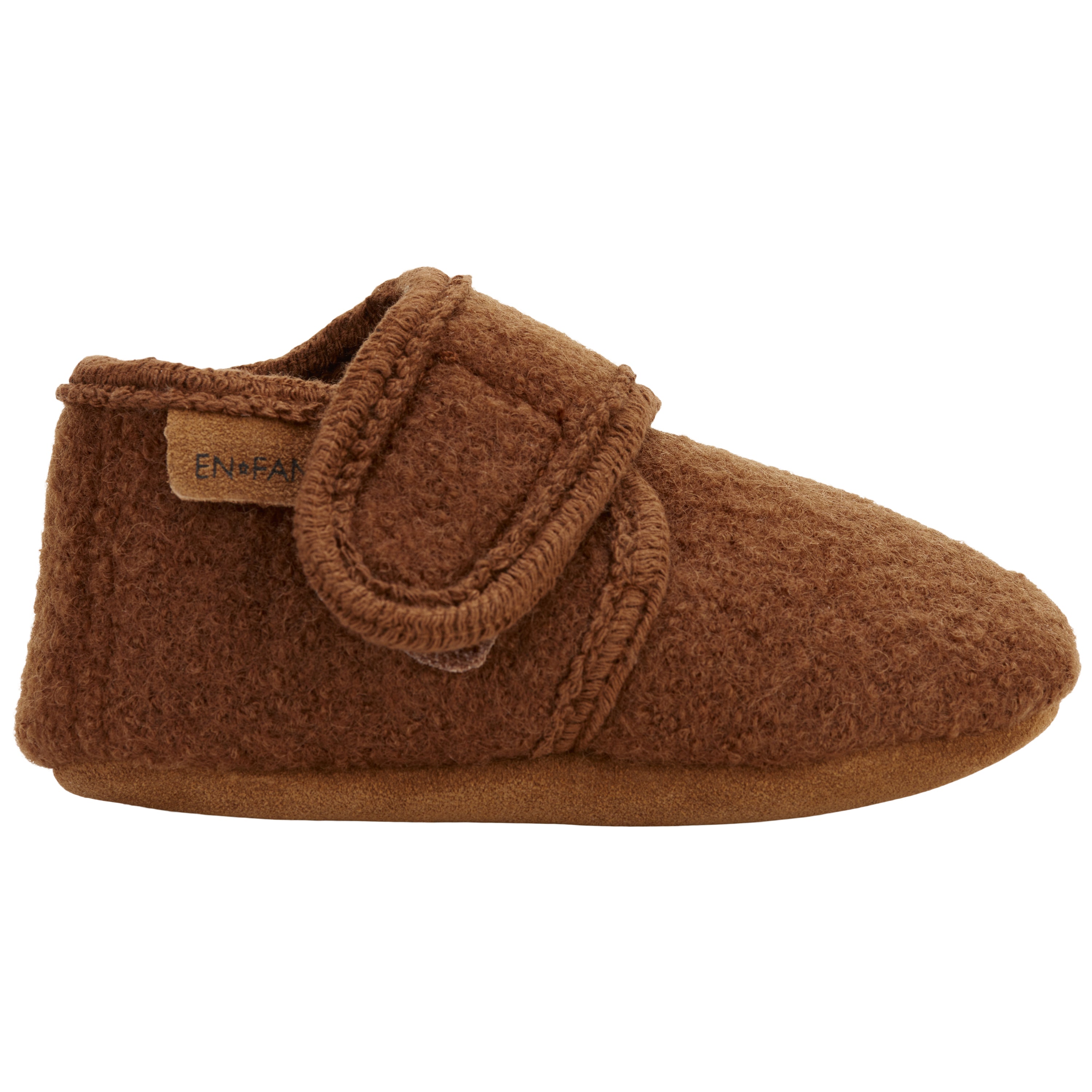 En Fant Krabbelschuhe/Finken aus Wolle - Walnut CeLaVi