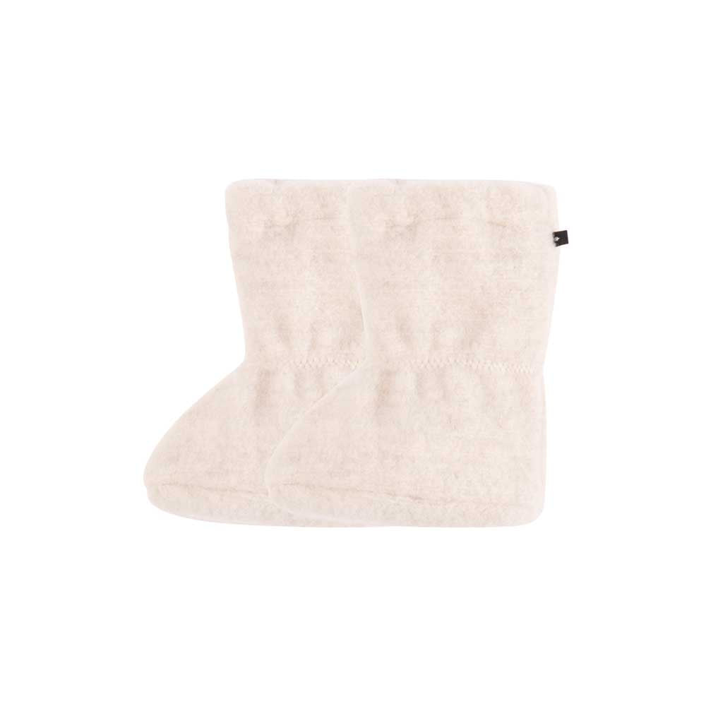 PurePure Babyschuh aus Wollfleece - wollweiss
