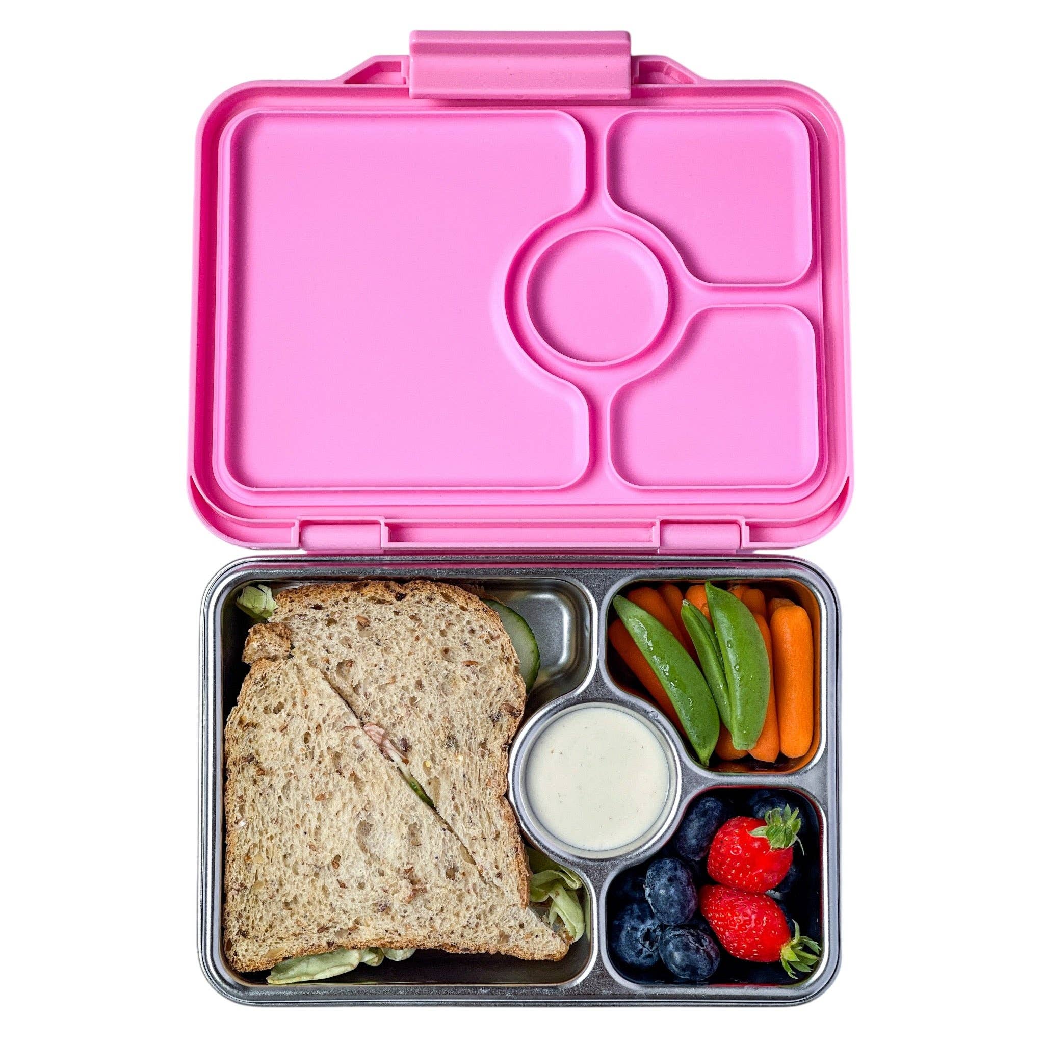 Yumbox Prêt — Bento aus wasserdichtem Edelstahl — Versailles Pink Yumbox