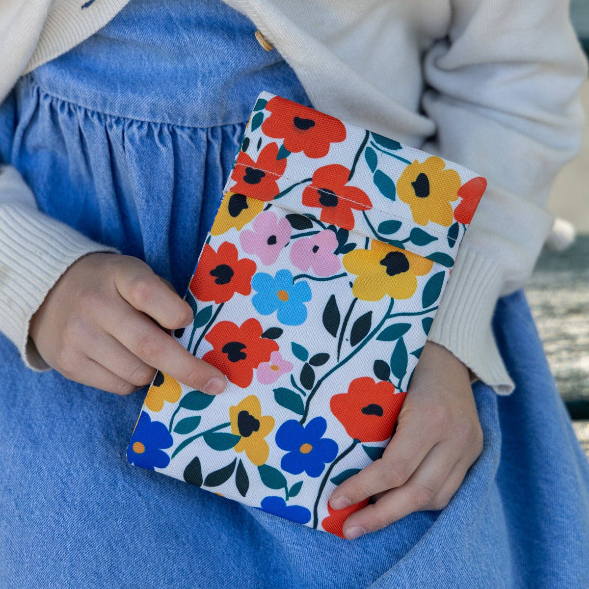 Gel-Eisbeutel in Stoffhüllen 2er-Pack - Blumenmuster Yumbox