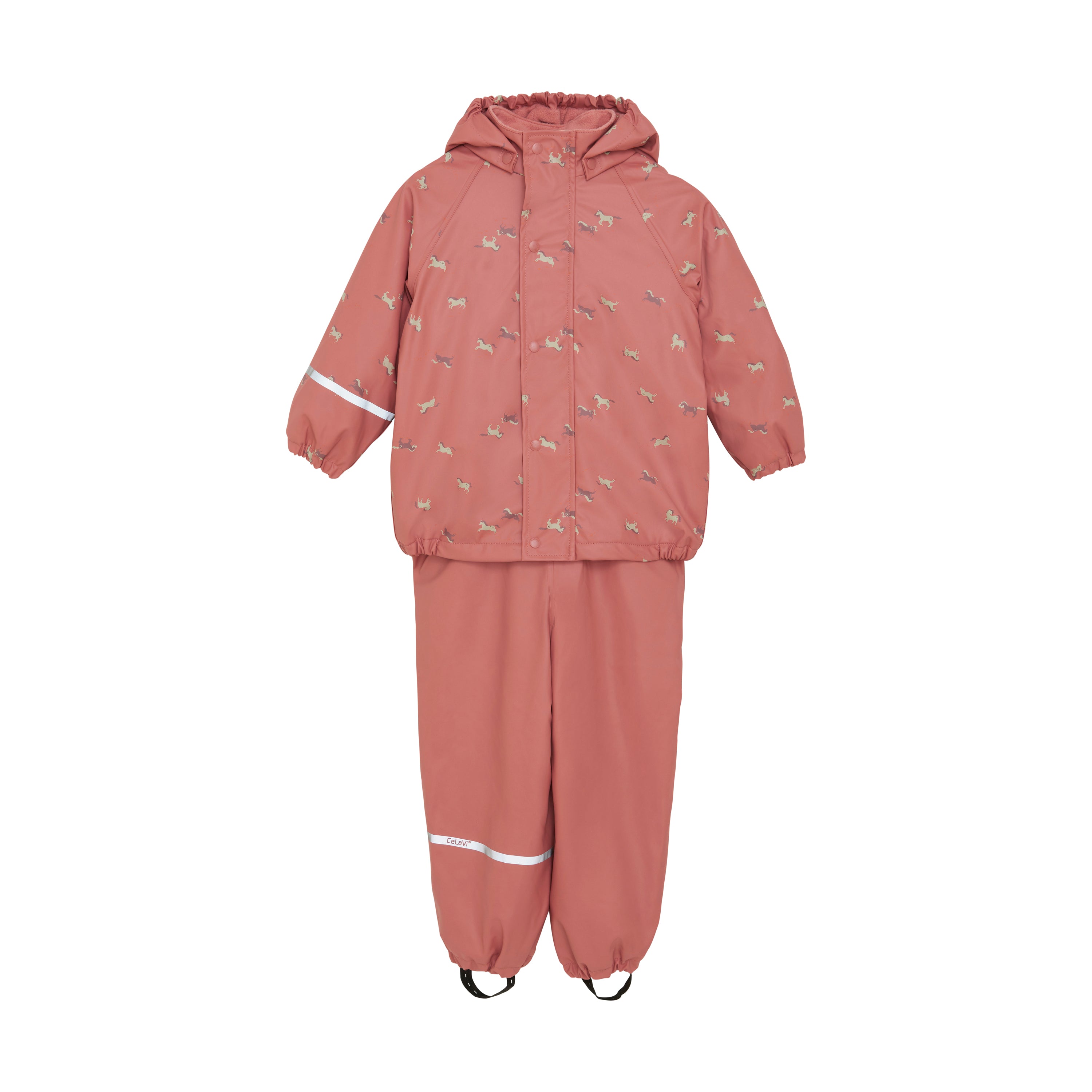 gefüttertes Regenset 2-teilig - Brick Dust CeLaVi