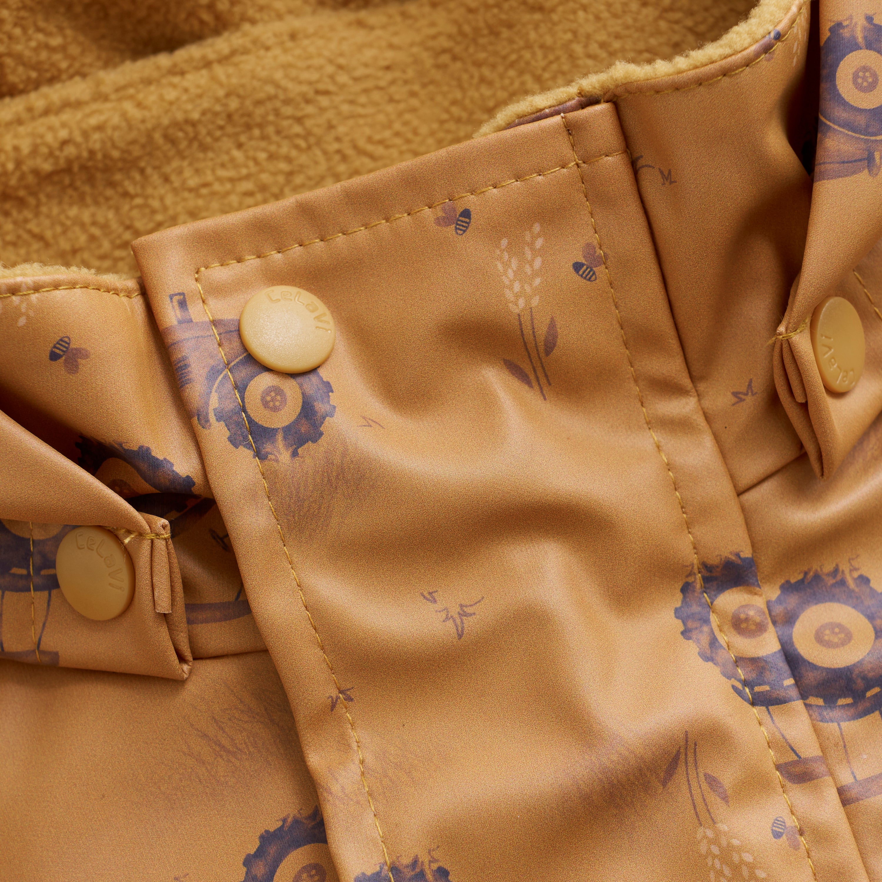 gefütterter Regenoverall CeLaVi - Traktor / Apple Cinnamon CeLaVi