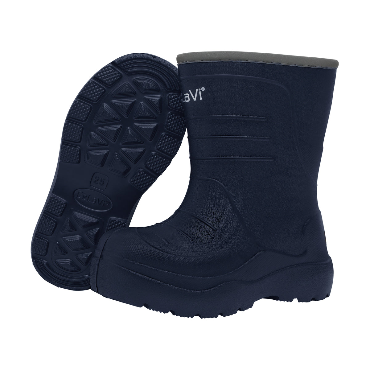 gefütterte Winter(gummi)stiefel - schwarz - neue Ausführung CeLaVi