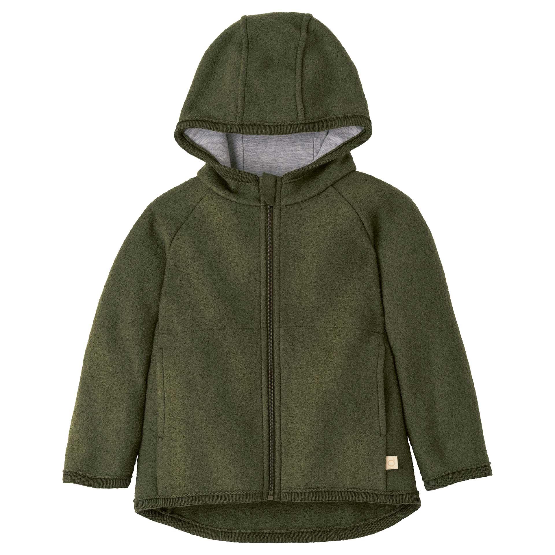 Disana Walk-Jacke Zipp mit Reissverschluss - Olive Disana