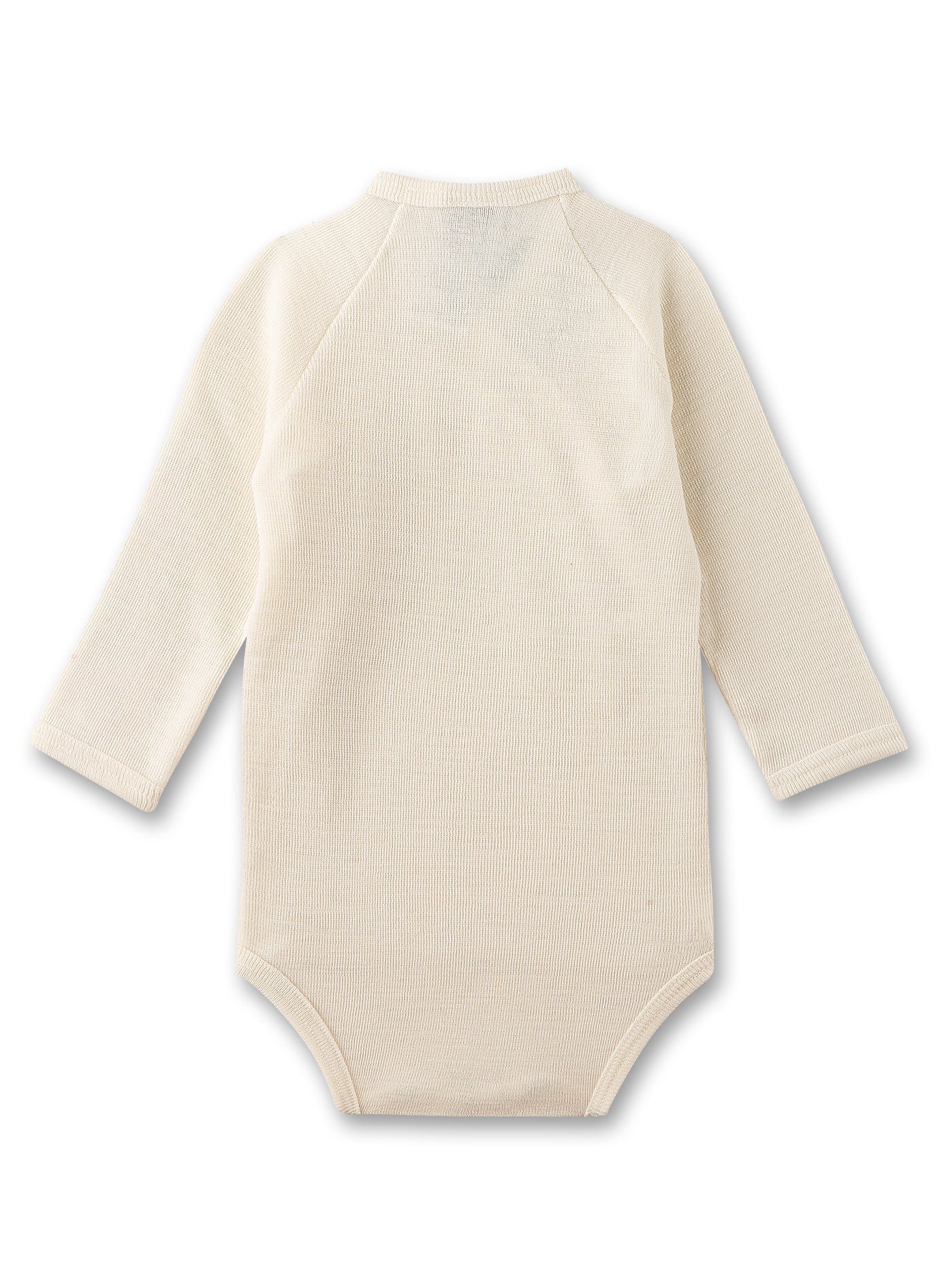 Sanetta langarm Wickelbody Wolle-Seide - creme Sanetta