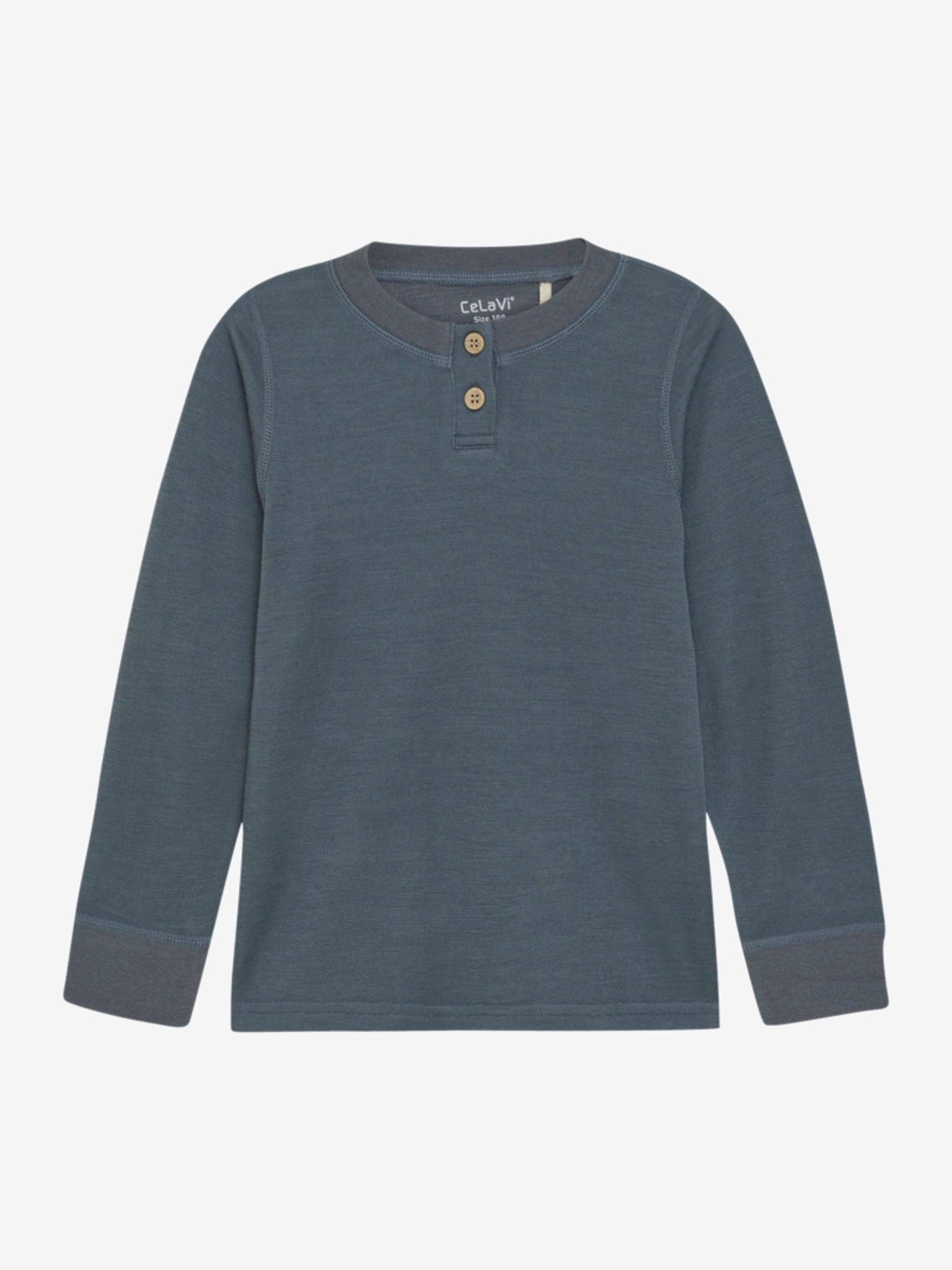 CeLaVi Langarm-Shirt Wolle/Bambusviskose - Stormy Weather CeLaVi