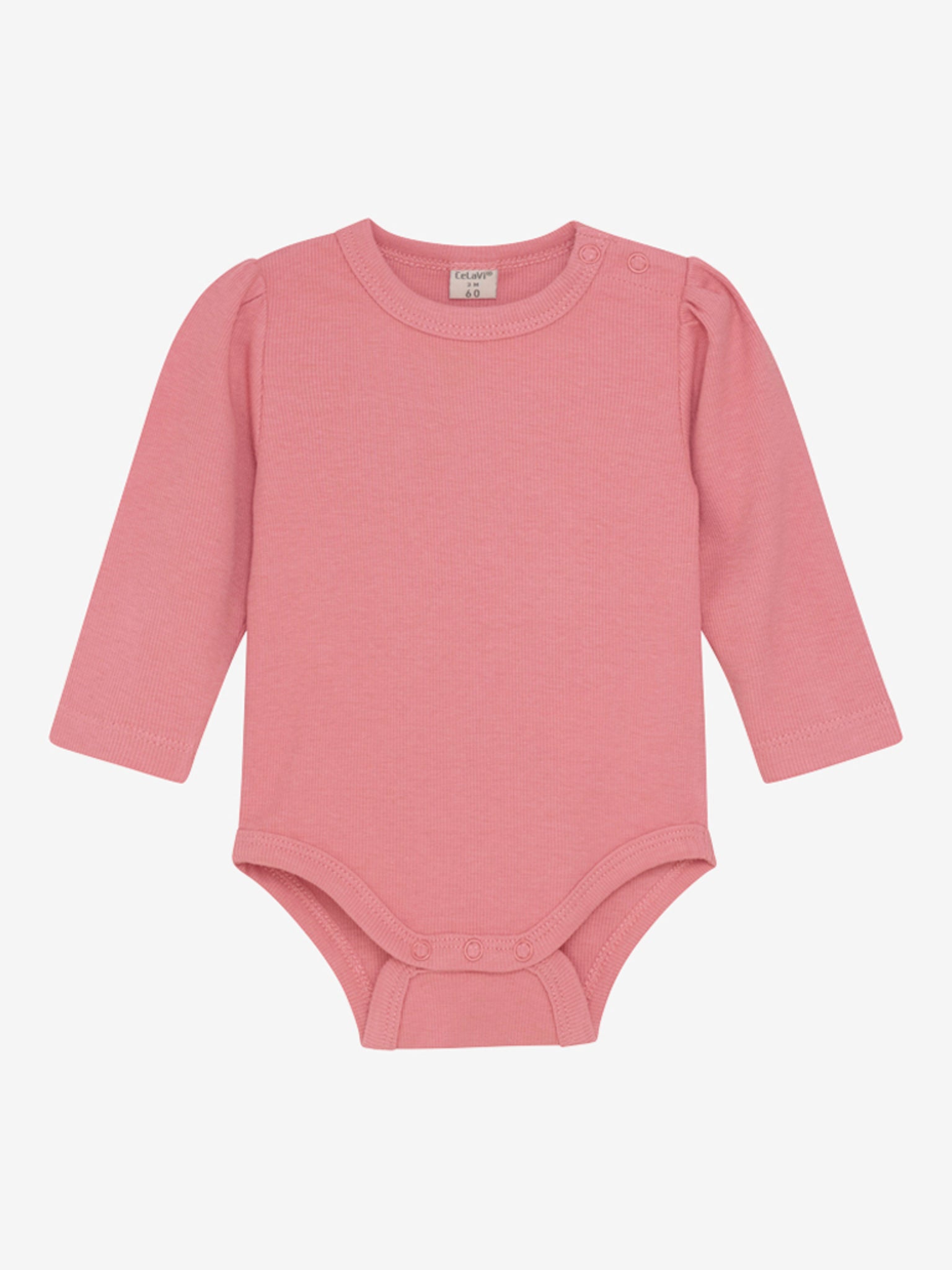 CeLaVi Langarm Body Bambusviskose/Baumwolle - Powder Pink CeLaVi