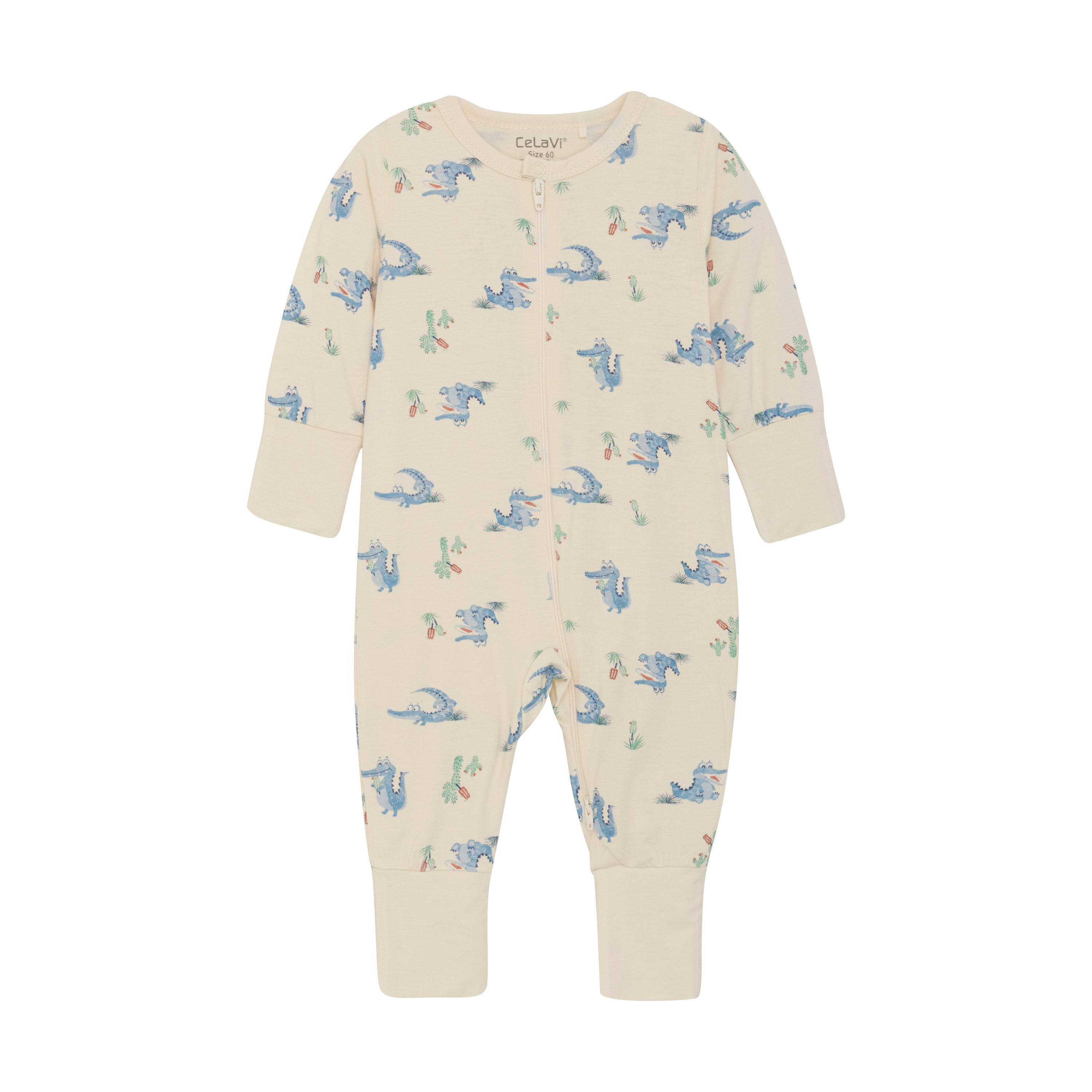 CeLaVi Jumpsuit aus Bambus - Baumwolle - Dusty Blue CeLaVi
