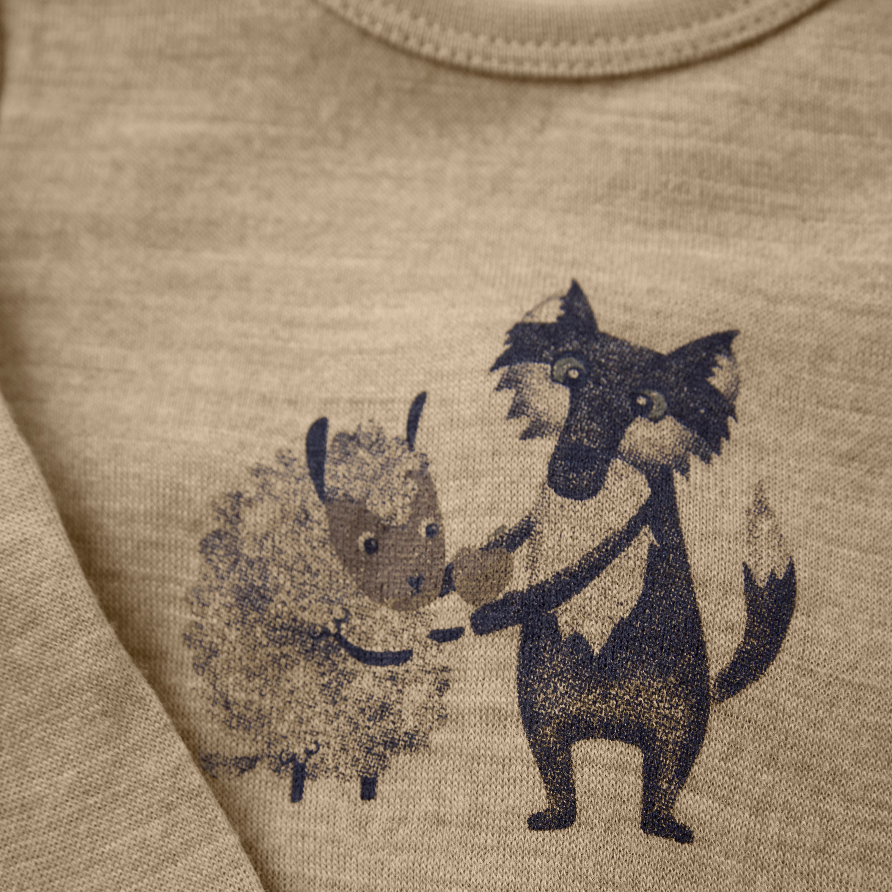 CeLaVi Langarm-Body Wolle/Bambusviskose - Savannah Tan CeLaVi